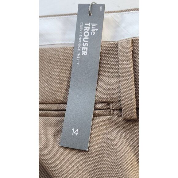 Loft Julie Trouser Size 14 Brown NWT - Picture 4 of 9